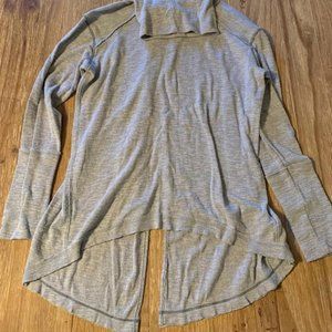 Free People Gray Split Back Tunic Medium